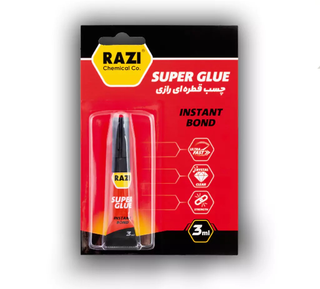 چسب قطرهای رازی 3 میل (Super Glue)