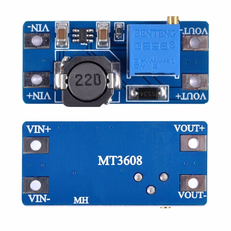ماژول افزاینده ولتاژ MT3608 خروجی 2 آمپر 10 وات